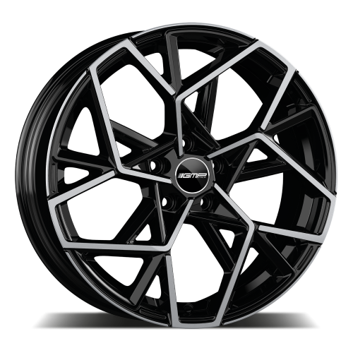 Cerchio per BMW CART Cartesio 8x19 ET43 PCD 5/112 CB 66,5 R13 Glossy Black 19''